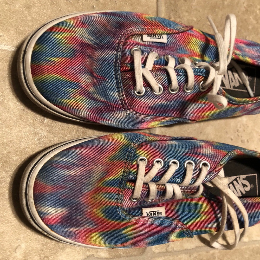 Vans Tie Dye Psychedelic Colored Skate Shoes